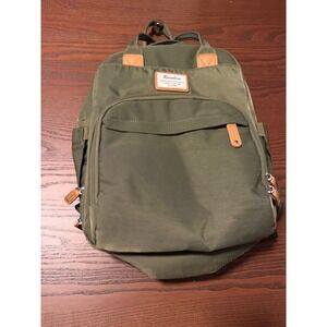 Ruvalino Diaper Bag Backpack Olive Green Multi-Function Travel Bag YW168-A